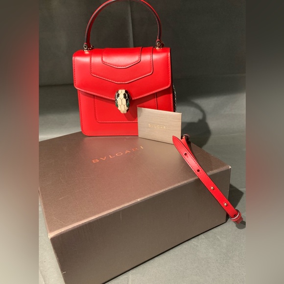 BVLGARI SERPENTI FOREVER TOP HANDLE. AUTHENTIC. - Picture 3 of 6